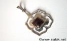 Root Chakra 925 silver Garnet pendant